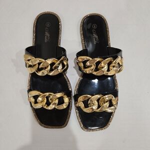 Rhinestone Jelly Sandals